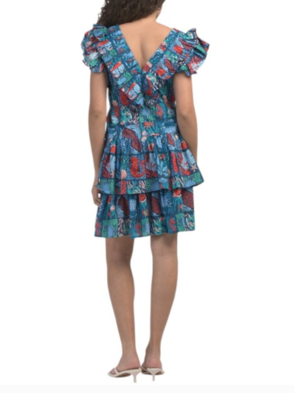 PrintFresh Ruffle Mini Dress - Picture 4 of 4